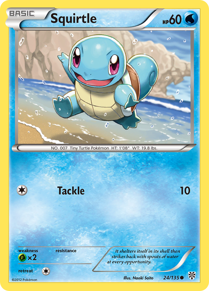 Squirtle (24/135) [Black & White: Plasma Storm] | Card Citadel