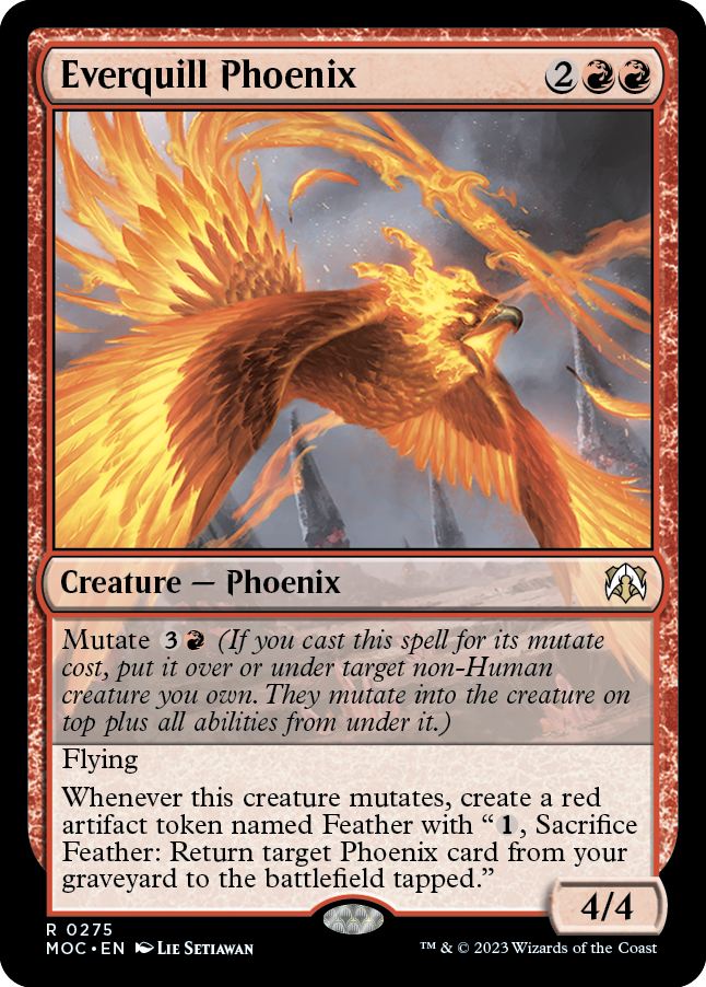 Everquill Phoenix [March of the Machine Commander] | Card Citadel