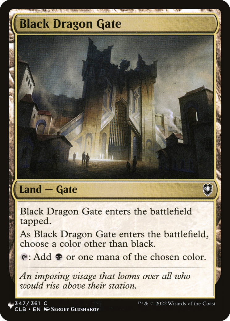 Black Dragon Gate [The List] | Card Citadel