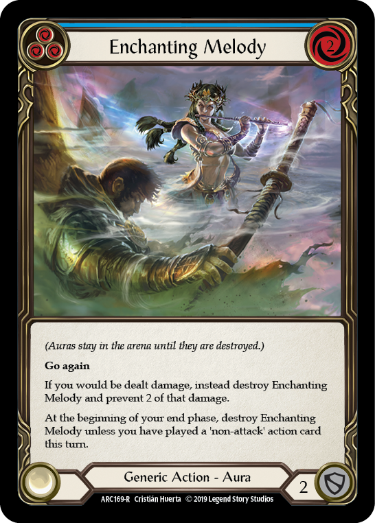 Enchanting Melody (Blue) [ARC169-R] (Arcane Rising)  1st Edition Rainbow Foil | Card Citadel