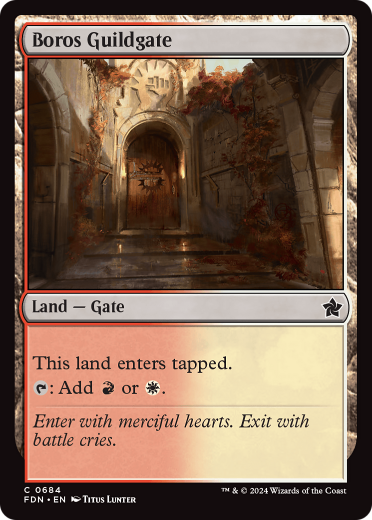 Boros Guildgate [Foundations] | Card Citadel