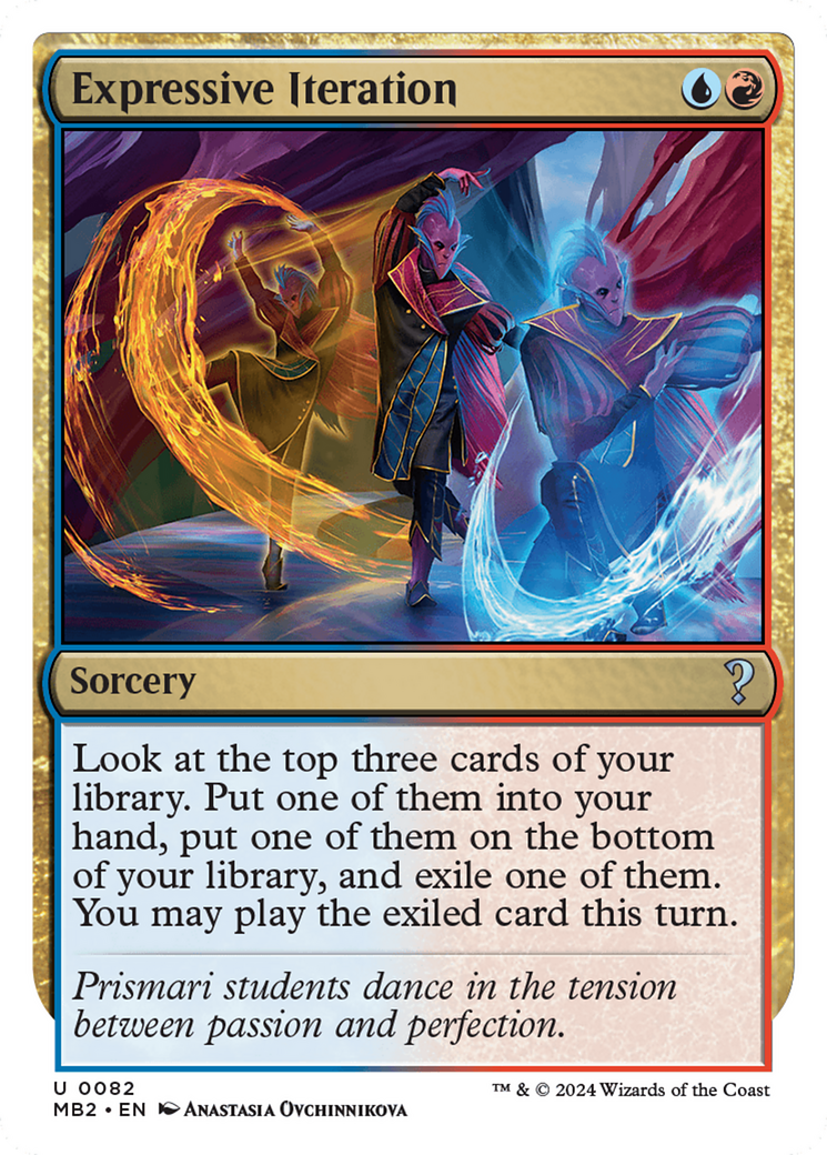 Expressive Iteration (White Border) [Mystery Booster 2] | Card Citadel