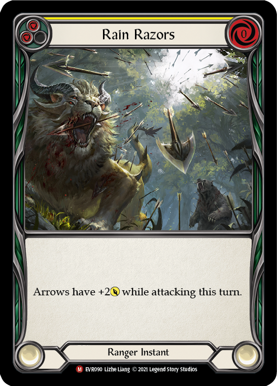 Rain Razors [EVR090] (Everfest)  1st Edition Rainbow Foil | Card Citadel