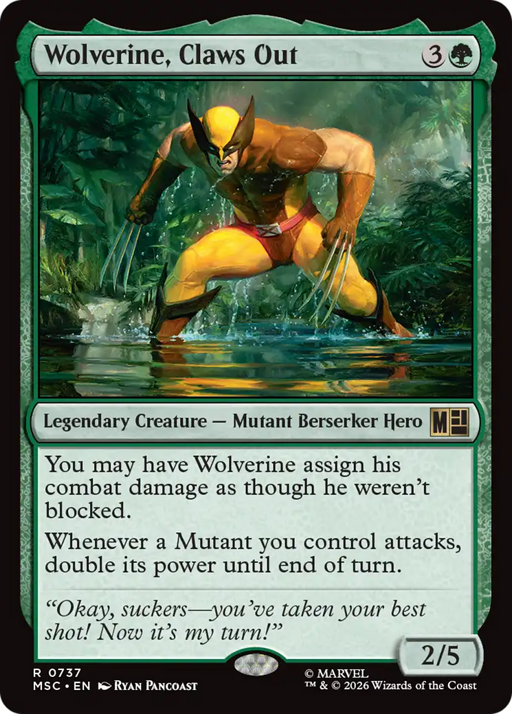 Wolverine, Claws Out [Marvel Super Heroes Commander] | Card Citadel