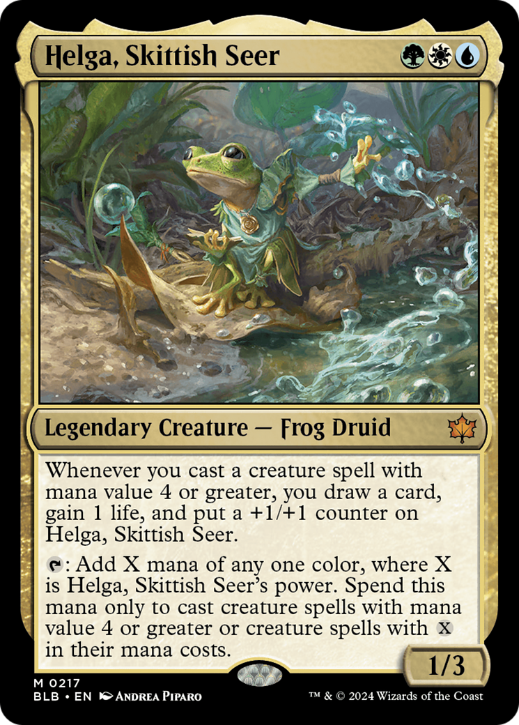 Helga, Skittish Seer [Bloomburrow] | Card Citadel