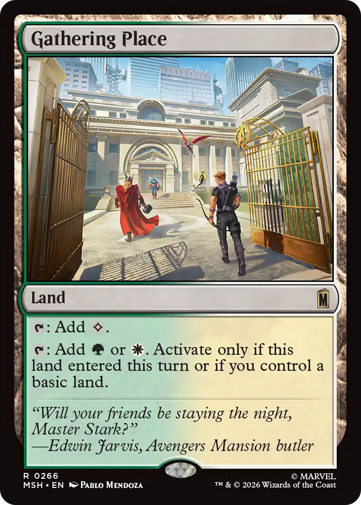 Gathering Place [Marvel Super Heroes] | Card Citadel