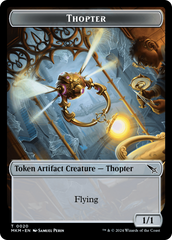 Thopter (0020) // Ooze Double-Sided Token [Murders at Karlov Manor Tokens] | Card Citadel