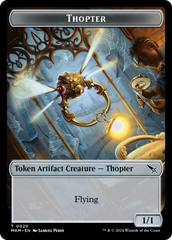 Thopter (0020) // Clue (0016) Double-Sided Token [Murders at Karlov Manor Tokens] | Card Citadel