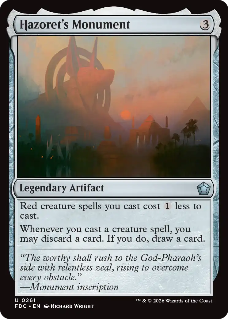 Hazoret's Monument [Foundations Commander] | Card Citadel