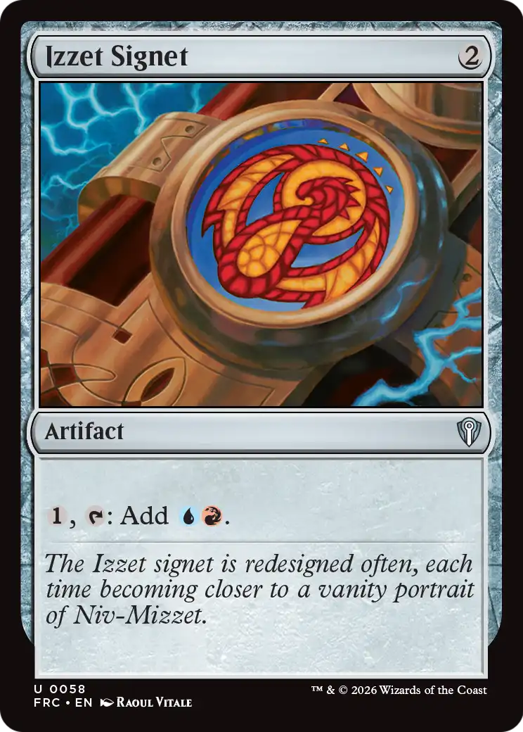 Izzet Signet [Reality Fracture Commander] | Card Citadel