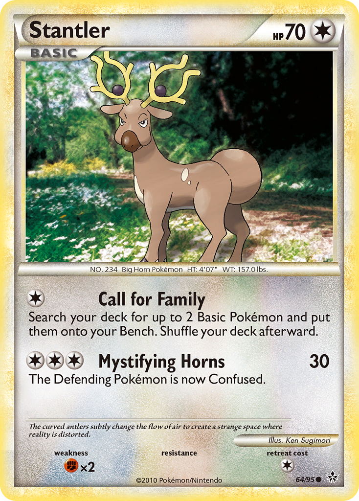 Stantler (64/95) [HeartGold & SoulSilver: Unleashed] | Card Citadel