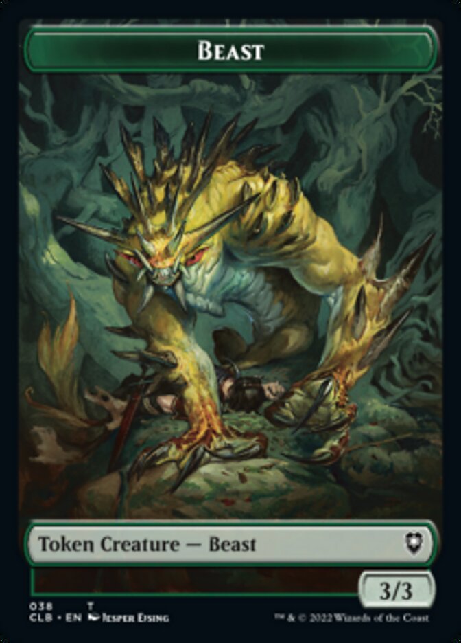 Satyr // Beast Double-Sided Token [Commander Legends: Battle for Baldur's Gate Tokens] | Card Citadel