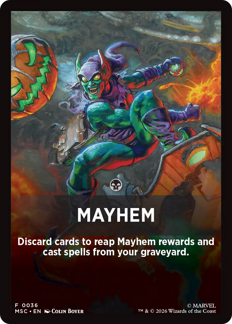 Mayhem Theme Card [Marvel Super Heroes Commander] | Card Citadel