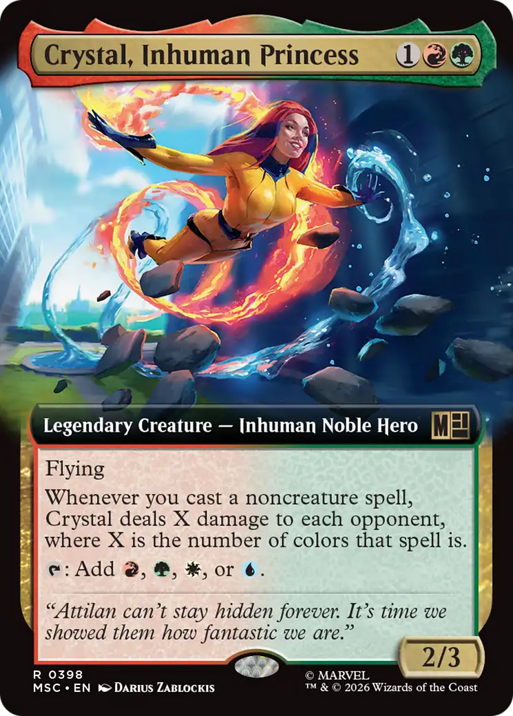 Crystal, Inhuman Princess (Extended Art) [Marvel Super Heroes Commander] | Card Citadel