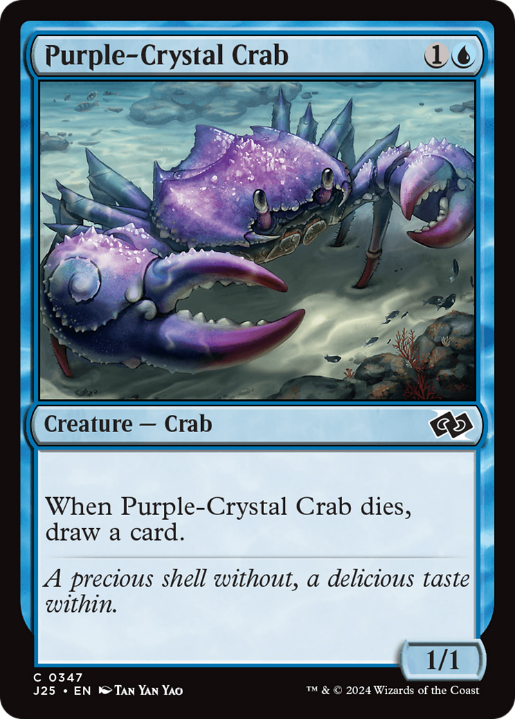 Purple-Crystal Crab [Foundations Jumpstart] | Card Citadel