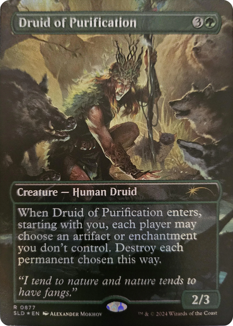 Druid of Purification (Rainbow Foil) [Secret Lair Drop Series] | Card Citadel