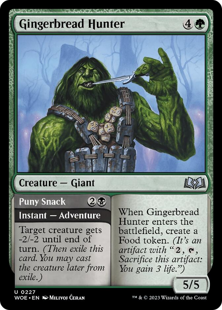 Gingerbread Hunter // Puny Snack [Wilds of Eldraine] | Card Citadel