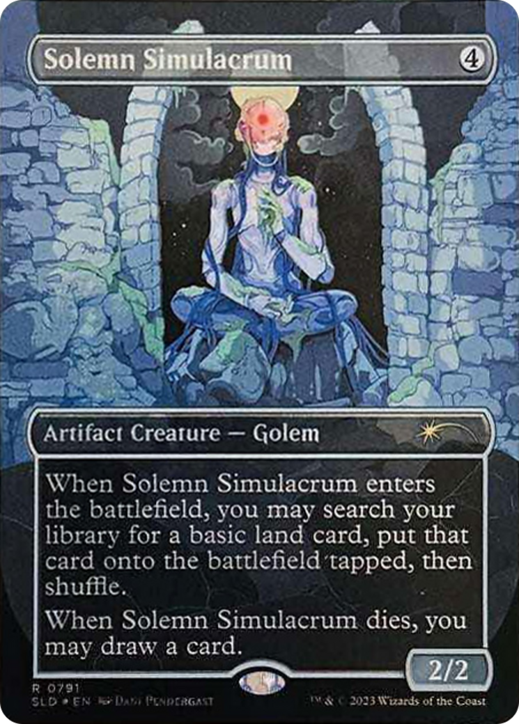 Solemn Simulacrum (0791) (Borderless) [Secret Lair Drop Series] | Card Citadel