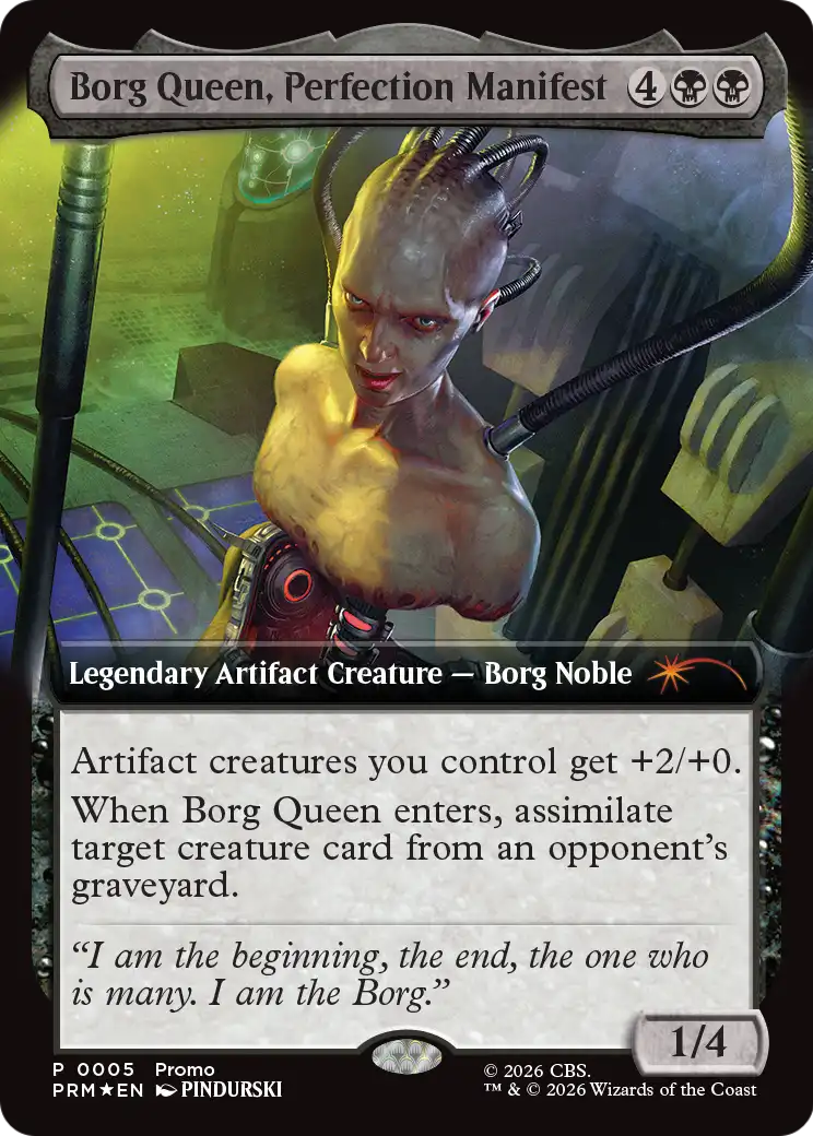Borg Queen, Perfection Manifest (Extended Art) [Star Trek Promos] | Card Citadel