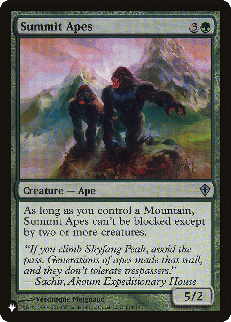 Summit Apes [The List Reprints] | Card Citadel