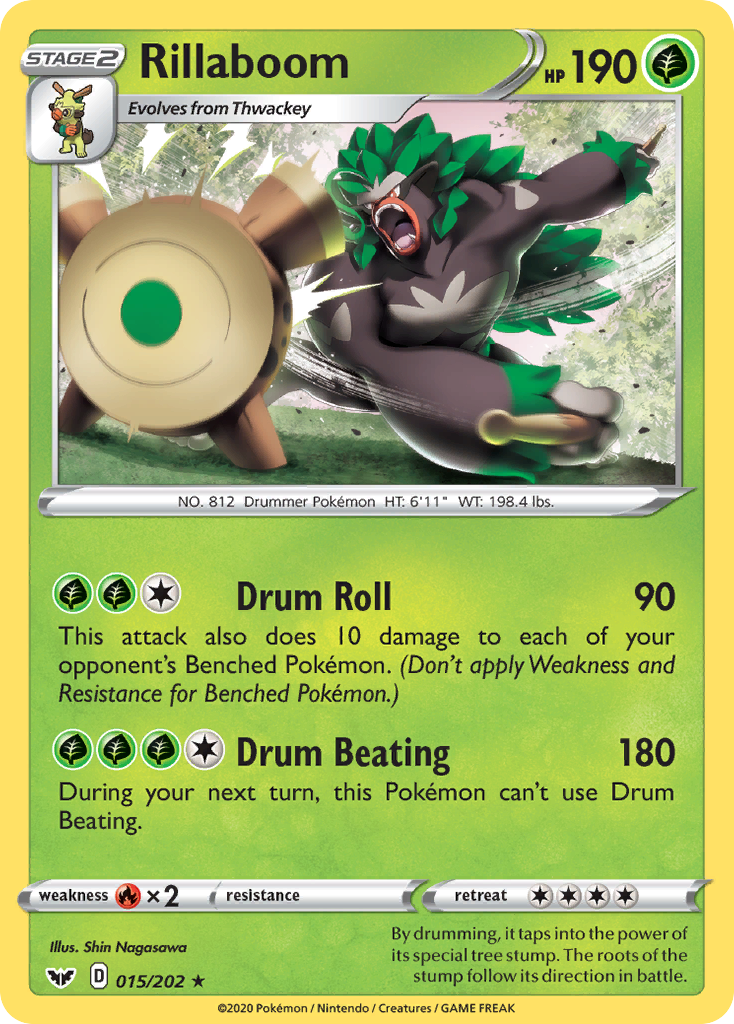 Rillaboom (015/202) [Sword & Shield: Base Set] | Card Citadel