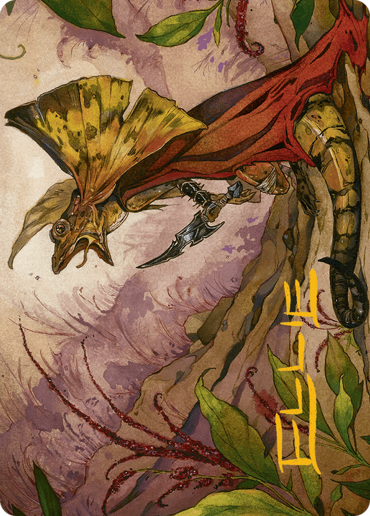 Hired Claw Art Card (Gold-Stamped Signature) [Bloomburrow Art Series] | Card Citadel