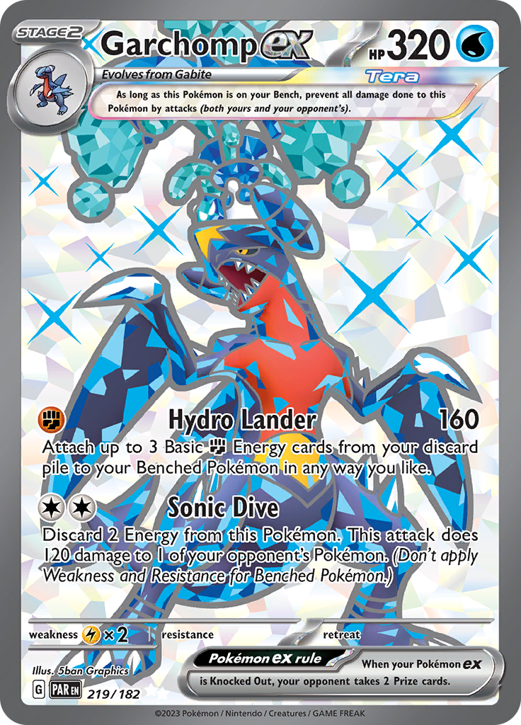 Garchomp ex (219/182) [Scarlet & Violet: Paradox Rift] | Card Citadel