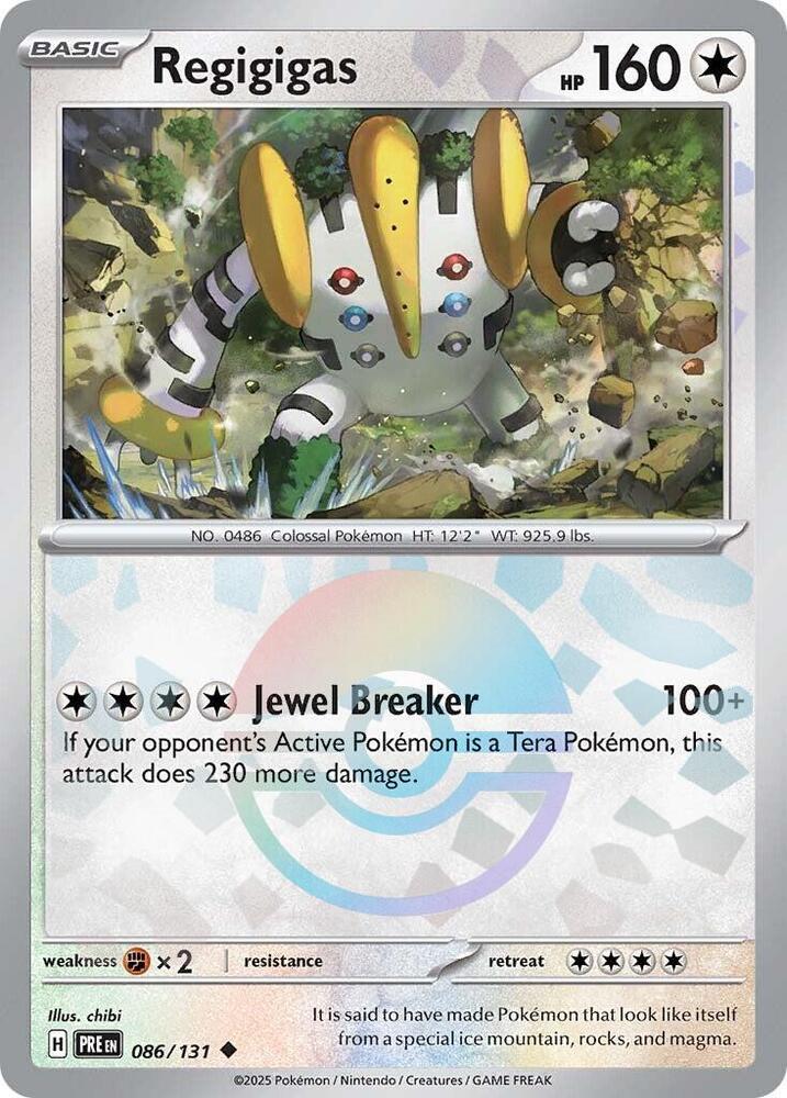 Regigigas (086/131) (Poke Ball Pattern) [Scarlet & Violet: Prismatic Evolutions] | Card Citadel
