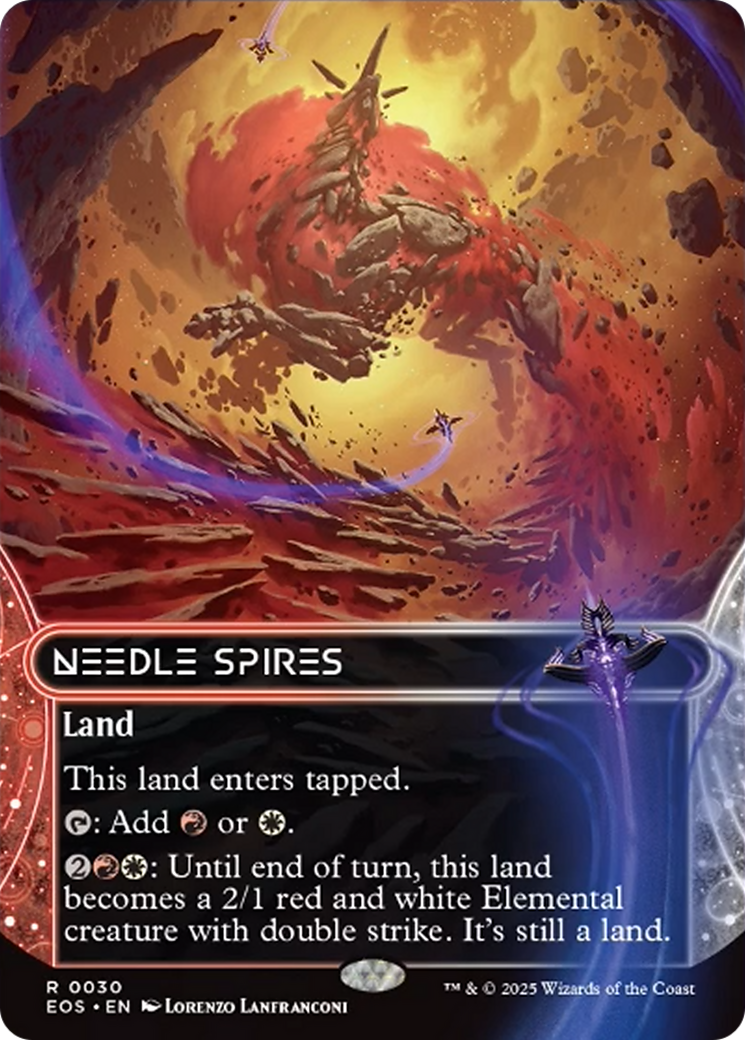 Needle Spires (0030) (Borderless) [Edge of Eternities: Stellar Sights] | Card Citadel