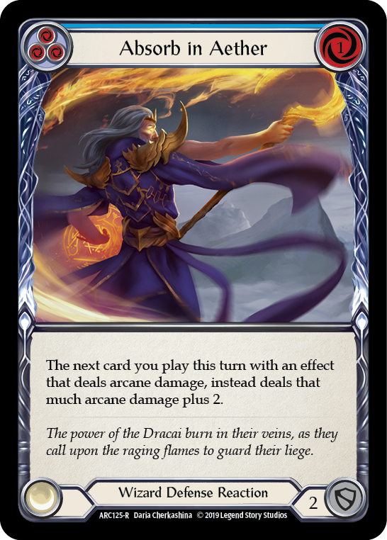 Absorb in Aether (Blue) [ARC125-R] (Arcane Rising)  1st Edition Normal | Card Citadel