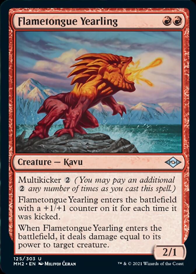 Flametongue Yearling [Modern Horizons 2] | Card Citadel