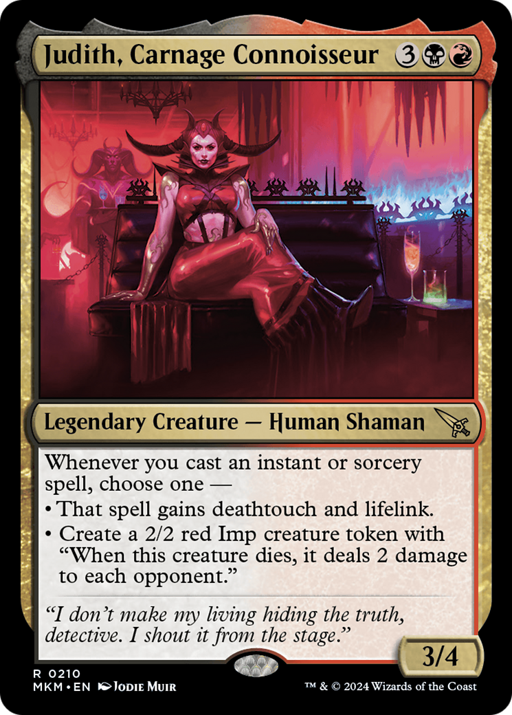 Judith, Carnage Connoisseur [Murders at Karlov Manor] | Card Citadel