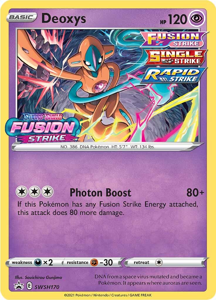 Deoxys (SWSH170) (Prerelease Promo) [Sword & Shield: Black Star Promos] | Card Citadel