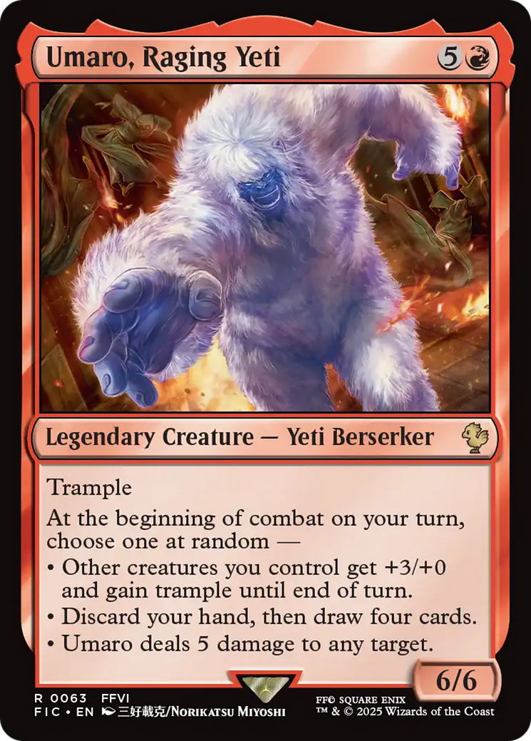 Umaro, Raging Yeti [FINAL FANTASY Commander] | Card Citadel