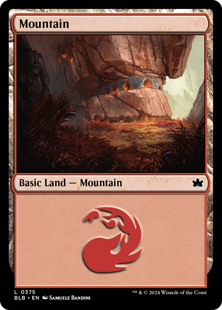 Mountain (0375) [Bloomburrow] | Card Citadel