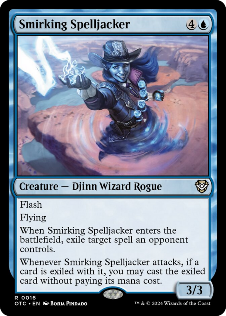 Smirking Spelljacker [Outlaws of Thunder Junction Commander] | Card Citadel