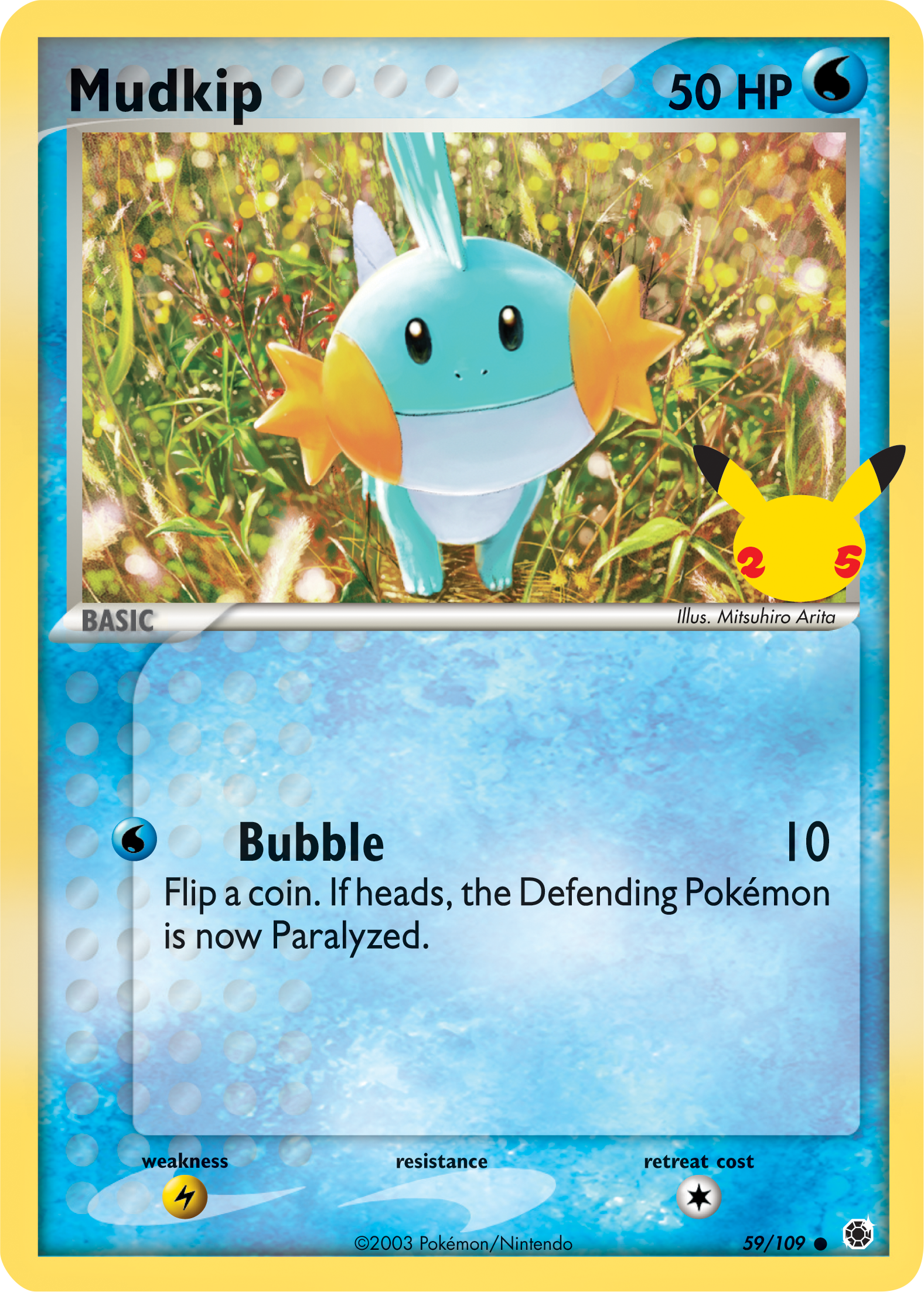 Mudkip (59/109) (Jumbo Card) [First Partner Pack] | Card Citadel