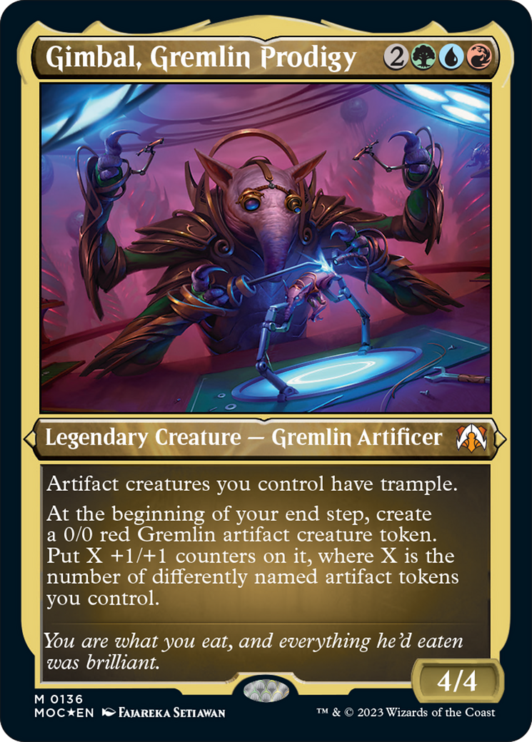 Gimbal, Gremlin Prodigy (Display Commander) [March of the Machine Commander] | Card Citadel