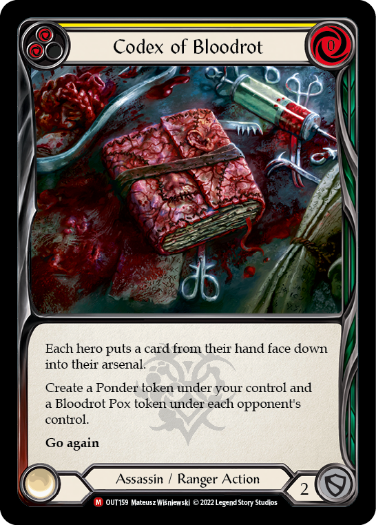 Codex of Bloodrot [OUT159] (Outsiders) | Card Citadel