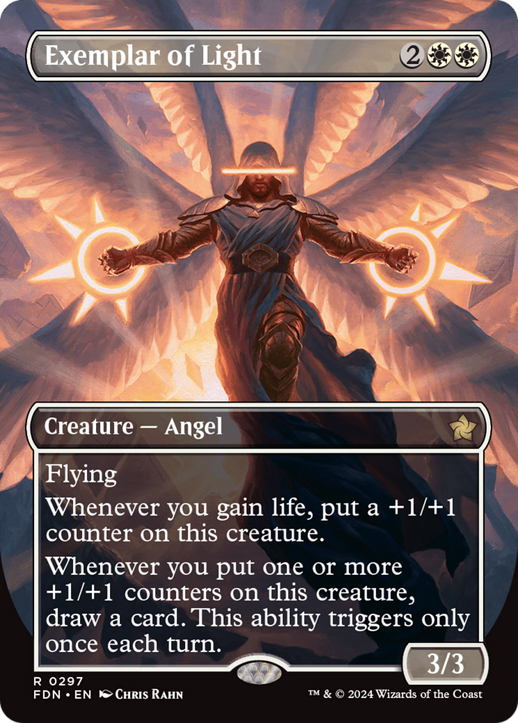 Exemplar of Light (Borderless) [Foundations] | Card Citadel