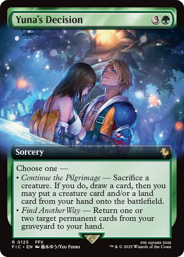 Yuna's Decision (Extended Art) [FINAL FANTASY Commander] | Card Citadel