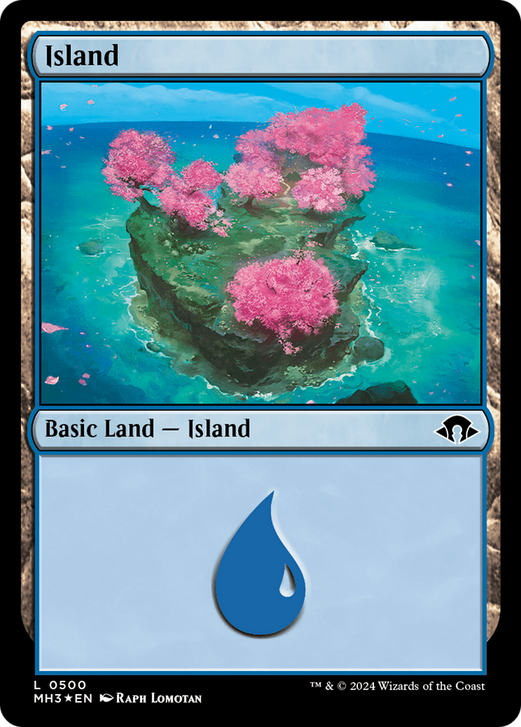 Island (0500) (Ripple Foil) [Modern Horizons 3] | Card Citadel