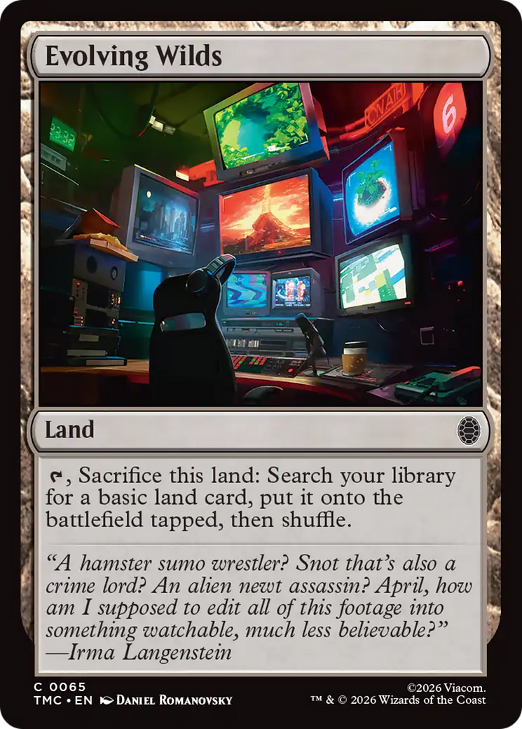 Evolving Wilds [Teenage Mutant Ninja Turtles Commander] | Card Citadel