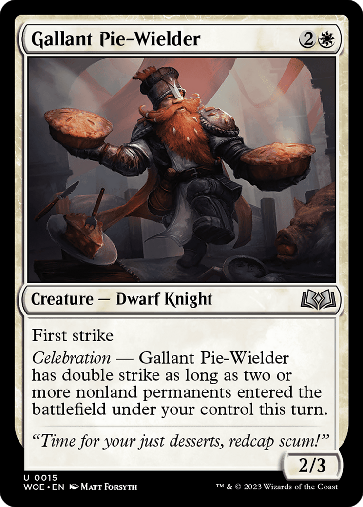 Gallant Pie-Wielder [Wilds of Eldraine] | Card Citadel