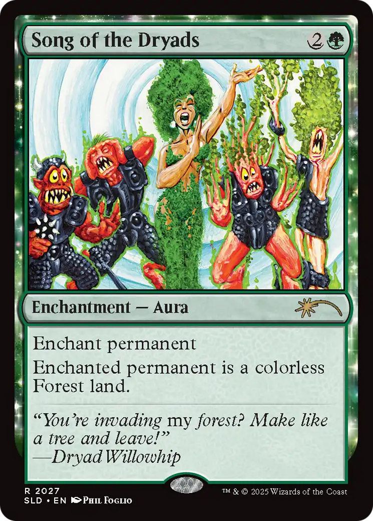 Song of the Dryads (2027) (Rainbow Foil) [Secret Lair Drop Series] | Card Citadel