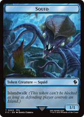 Spirit // Squid Double-Sided Token [FINAL FANTASY Commander Tokens] | Card Citadel