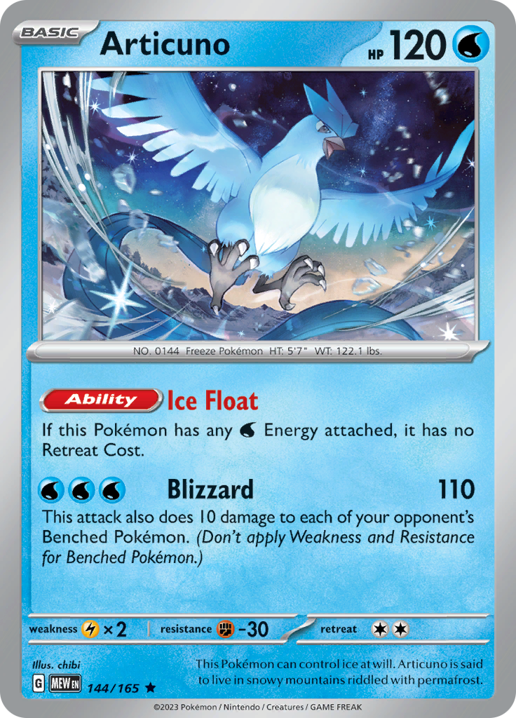 Articuno (144/165) [Scarlet & Violet 151] | Card Citadel