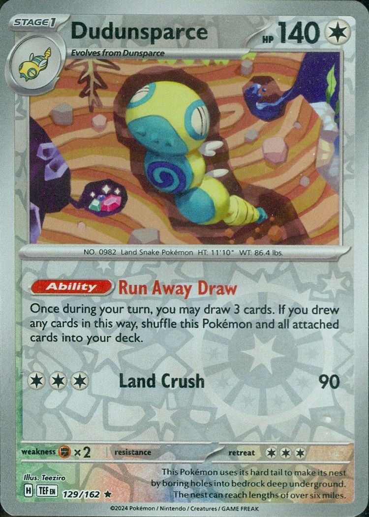 Dudunsparce (129/162) [Scarlet & Violet: Temporal Forces] | Card Citadel