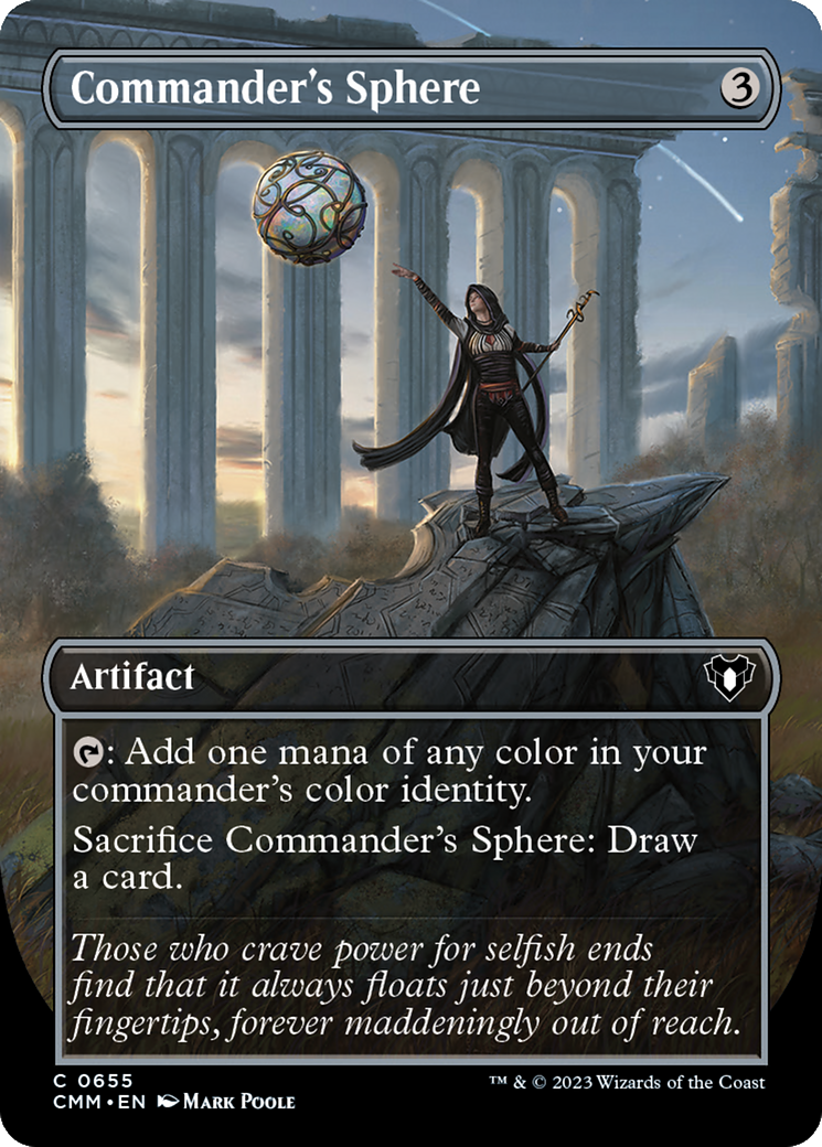 Commander's Sphere (Borderless Alternate Art) [Commander Masters] | Card Citadel