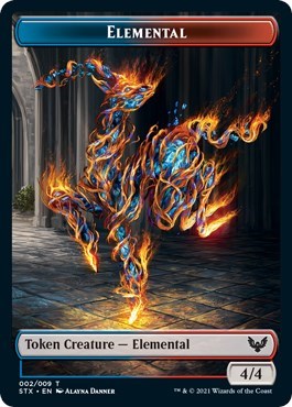 Elemental // Pest Double-Sided Token [Strixhaven: School of Mages Tokens] | Card Citadel